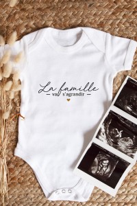 Body bébé- Annonce grossesse- La famille va s'agrandir