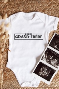 Body bébé | Futur grand-frère rectangle