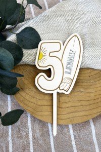 Cake topper Surf | Personnalisé