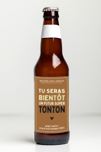 Étiquette bouteille de bière | Futur Tonton